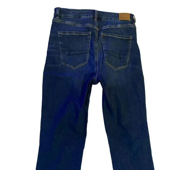 American Eagle next level stretch 8L curvy hi-rise jeggings dark blue‎ jeans - Picture 4 of 5
